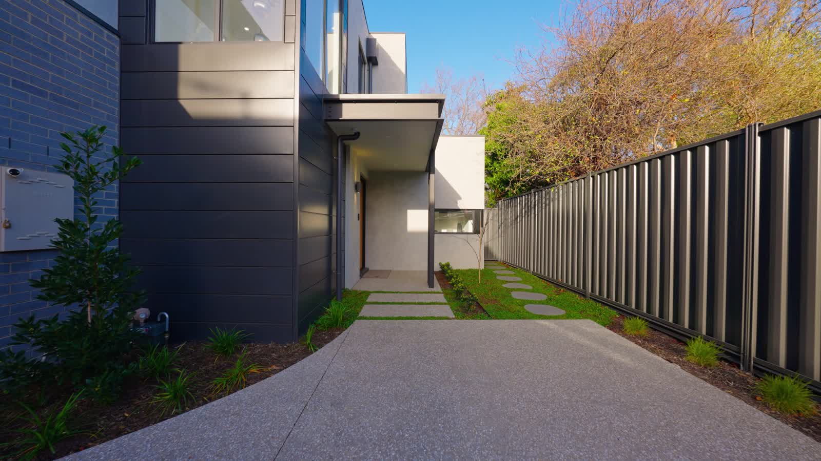 The completed Clay Street home in Moorabbin